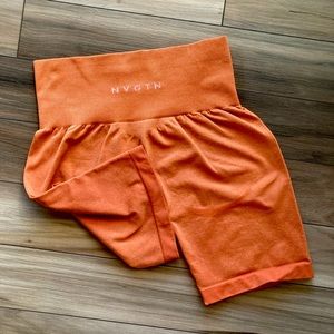 NVGTN Burnt Orange Biker Shorts